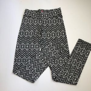 Leggings Ikat print black & white soft size XS